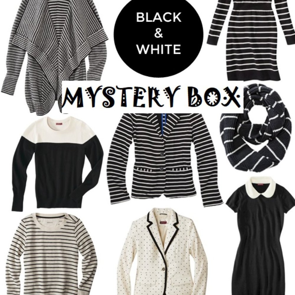 ♡ 🖤 Mystery Box Black & White Minimalist Clothing Accesoires